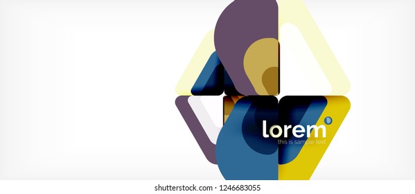 Geometric abstract background. Trendy abstract layout template for business or technology presentation or web brochure cover, wallpaper. Vector illustration