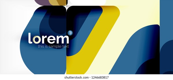 Geometric abstract background. Trendy abstract layout template for business or technology presentation or web brochure cover, wallpaper. Vector illustration