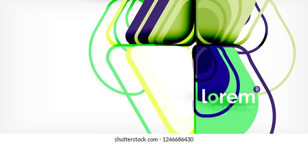 Fondo abstracto geométrico. Plantilla de diseño abstracto de moda para presentación de negocios o tecnología o portada de folletos web, fondo de pantalla. Ilustración del vector