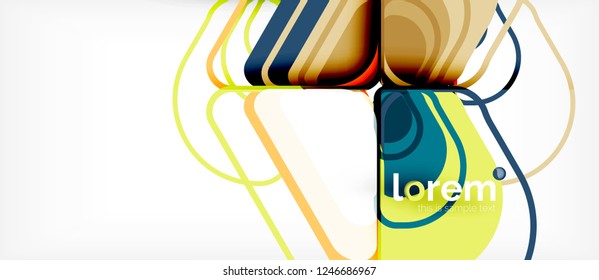 Geometric abstract background. Trendy abstract layout template for business or technology presentation or web brochure cover, wallpaper. Vector illustration