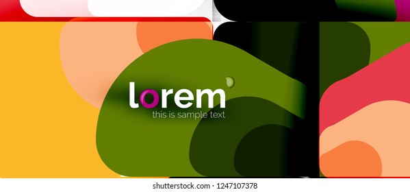Geometrischer abstrakter Hintergrund. Trendy abstrakte Layout-Vorlage für Geschäfts- oder Technologiepräsentation oder Web-Broschüre Titelbild, Bildschirmhintergrund. Vektorgrafik