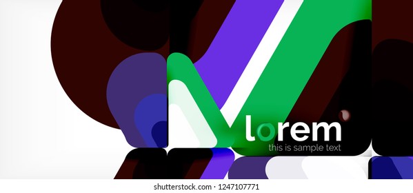 Geometric abstract background. Trendy abstract layout template for business or technology presentation or web brochure cover, wallpaper. Vector illustration