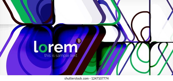 Geometric abstract background. Trendy abstract layout template for business or technology presentation or web brochure cover, wallpaper. Vector illustration