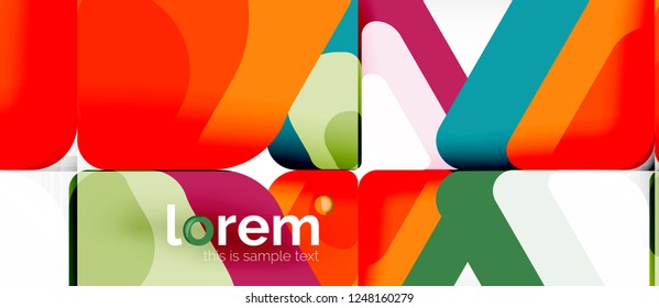 Geometric abstract background. Trendy abstract layout template for business or technology presentation or web brochure cover, wallpaper. Vector illustration