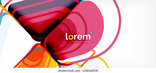 Geometric abstract background. Trendy abstract layout template for business or technology presentation or web brochure cover, wallpaper. Vector illustration