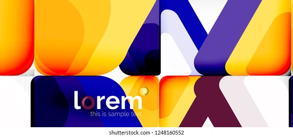 Geometric abstract background. Trendy abstract layout template for business or technology presentation or web brochure cover, wallpaper. Vector illustration
