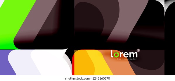 Geometric abstract background. Trendy abstract layout template for business or technology presentation or web brochure cover, wallpaper. Vector illustration