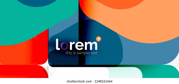 Geometric abstract background. Trendy abstract layout template for business or technology presentation or web brochure cover, wallpaper. Vector illustration