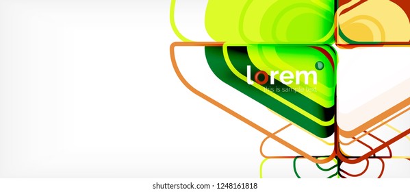 Geometric abstract background. Trendy abstract layout template for business or technology presentation or web brochure cover, wallpaper. Vector illustration