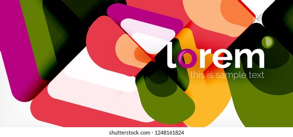 Geometric abstract background. Trendy abstract layout template for business or technology presentation or web brochure cover, wallpaper. Vector illustration