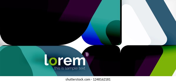 Geometric abstract background. Trendy abstract layout template for business or technology presentation or web brochure cover, wallpaper. Vector illustration
