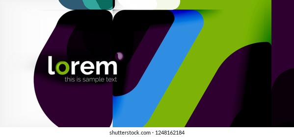 Fondo abstracto geométrico. Plantilla de diseño abstracto de moda para presentación de negocios o tecnología o portada de folletos web, fondo de pantalla. Ilustración del vector