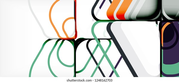 Geometric abstract background. Trendy abstract layout template for business or technology presentation or web brochure cover, wallpaper. Vector illustration