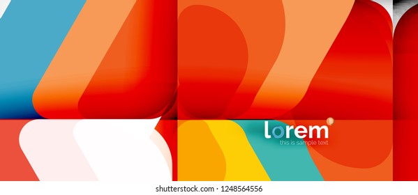 Geometrischer abstrakter Hintergrund. Trendy abstrakte Layout-Vorlage für Geschäfts- oder Technologiepräsentation oder Web-Broschüre Titelbild, Bildschirmhintergrund. Vektorgrafik