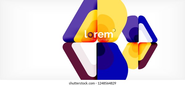 Geometric abstract background. Trendy abstract layout template for business or technology presentation or web brochure cover, wallpaper. Vector illustration