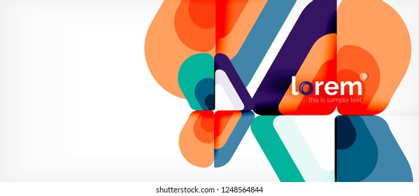 Geometric abstract background. Trendy abstract layout template for business or technology presentation or web brochure cover, wallpaper. Vector illustration