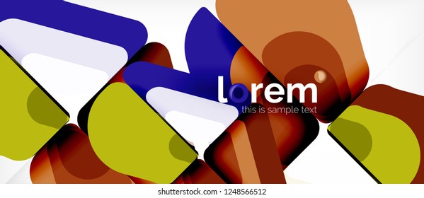 Geometric abstract background. Trendy abstract layout template for business or technology presentation or web brochure cover, wallpaper. Vector illustration