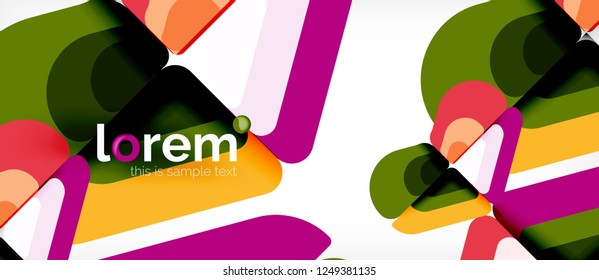 Geometric abstract background. Trendy abstract layout template for business or technology presentation or web brochure cover, wallpaper. Vector illustration