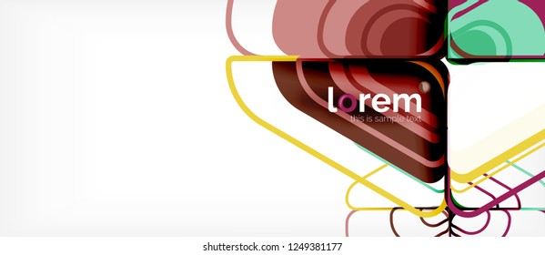 Geometric abstract background. Trendy abstract layout template for business or technology presentation or web brochure cover, wallpaper. Vector illustration