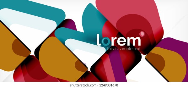 Geometric abstract background. Trendy abstract layout template for business or technology presentation or web brochure cover, wallpaper. Vector illustration