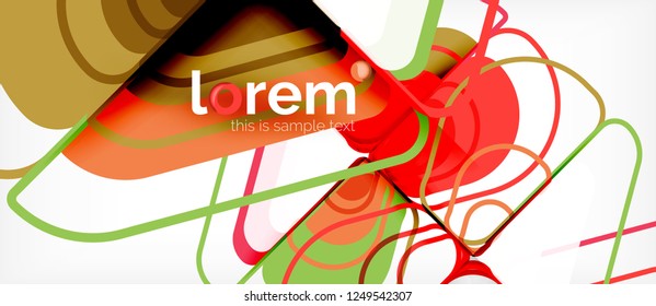 Fondo abstracto geométrico. Plantilla de diseño abstracto de moda para presentación de negocios o tecnología o portada de folletos web, fondo de pantalla. Ilustración del vector