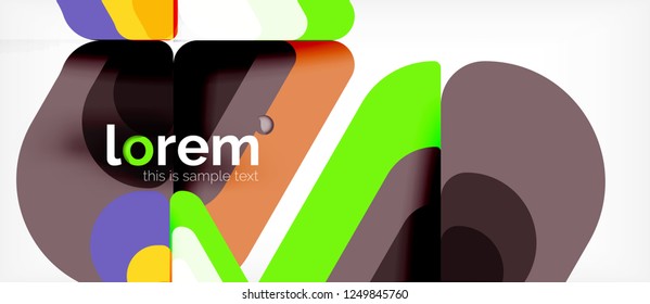 Geometric abstract background. Trendy abstract layout template for business or technology presentation or web brochure cover, wallpaper. Vector illustration
