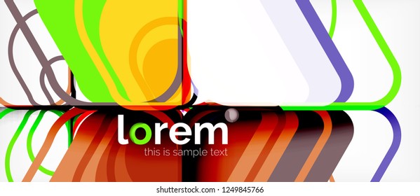 Geometric abstract background. Trendy abstract layout template for business or technology presentation or web brochure cover, wallpaper. Vector illustration