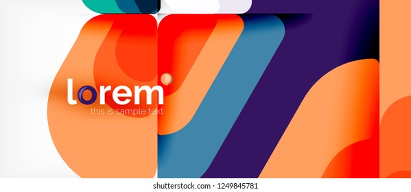 Geometric abstract background. Trendy abstract layout template for business or technology presentation or web brochure cover, wallpaper. Vector illustration