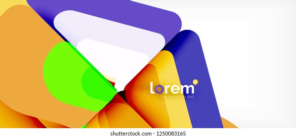 Fondo abstracto geométrico. Plantilla de diseño abstracto de moda para presentación de negocios o tecnología o portada de folletos web, fondo de pantalla. Ilustración del vector