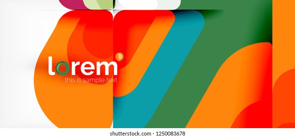 Geometric abstract background. Trendy abstract layout template for business or technology presentation or web brochure cover, wallpaper. Vector illustration