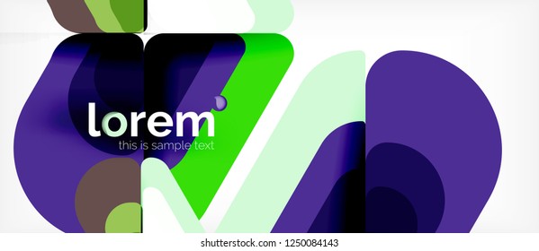 Fondo abstracto geométrico. Plantilla de diseño abstracto de moda para presentación de negocios o tecnología o portada de folletos web, fondo de pantalla. Ilustración del vector