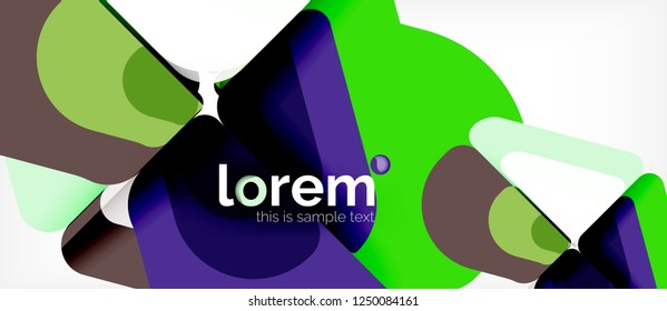 Geometric abstract background. Trendy abstract layout template for business or technology presentation or web brochure cover, wallpaper. Vector illustration