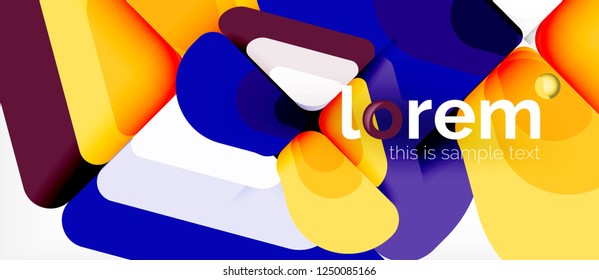 Geometrischer abstrakter Hintergrund. Trendy abstrakte Layout-Vorlage für Geschäfts- oder Technologiepräsentation oder Web-Broschüre Titelbild, Bildschirmhintergrund. Vektorgrafik