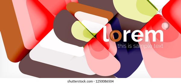 Geometric abstract background. Trendy abstract layout template for business or technology presentation or web brochure cover, wallpaper. Vector illustration