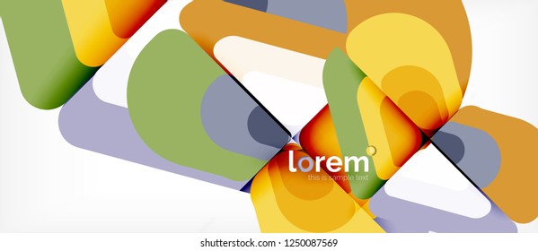 Geometrischer abstrakter Hintergrund. Trendy abstrakte Layout-Vorlage für Geschäfts- oder Technologiepräsentation oder Web-Broschüre Titelbild, Bildschirmhintergrund. Vektorgrafik
