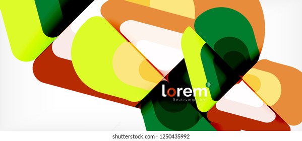 Geometric abstract background. Trendy abstract layout template for business or technology presentation or web brochure cover, wallpaper. Vector illustration