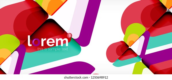 Geometric abstract background. Trendy abstract layout template for business or technology presentation or web brochure cover, wallpaper. Vector illustration