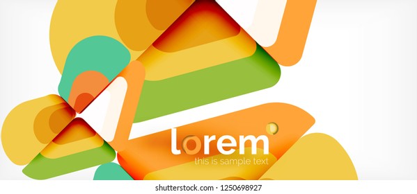Geometric abstract background. Trendy abstract layout template for business or technology presentation or web brochure cover, wallpaper. Vector illustration