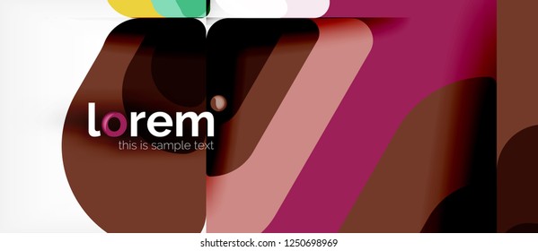 Geometric abstract background. Trendy abstract layout template for business or technology presentation or web brochure cover, wallpaper. Vector illustration