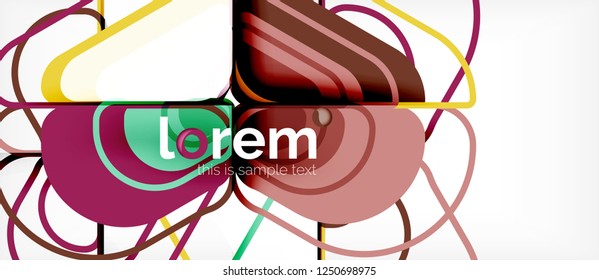 Geometric abstract background. Trendy abstract layout template for business or technology presentation or web brochure cover, wallpaper. Vector illustration