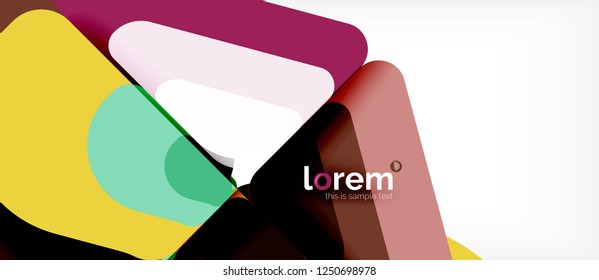 Geometric abstract background. Trendy abstract layout template for business or technology presentation or web brochure cover, wallpaper. Vector illustration