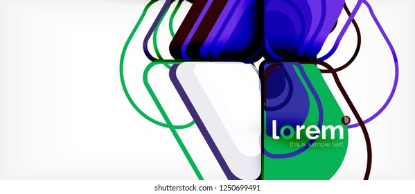 Geometric abstract background. Trendy abstract layout template for business or technology presentation or web brochure cover, wallpaper. Vector illustration