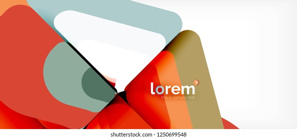 Geometric abstract background. Trendy abstract layout template for business or technology presentation or web brochure cover, wallpaper. Vector illustration