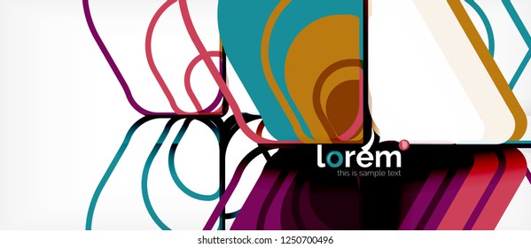 Geometric abstract background. Trendy abstract layout template for business or technology presentation or web brochure cover, wallpaper. Vector illustration