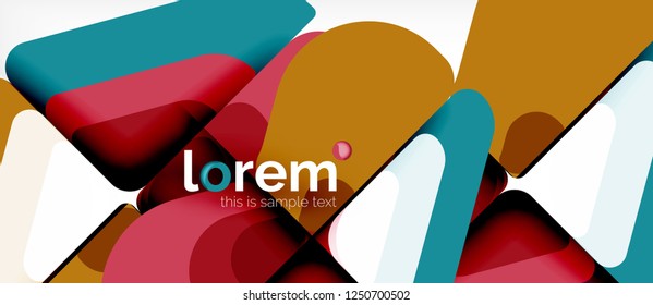 Geometric abstract background. Trendy abstract layout template for business or technology presentation or web brochure cover, wallpaper. Vector illustration