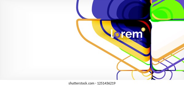 Geometric abstract background. Trendy abstract layout template for business or technology presentation or web brochure cover, wallpaper. Vector illustration