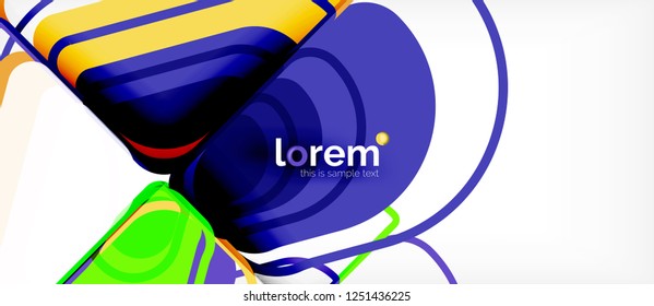 Geometric abstract background. Trendy abstract layout template for business or technology presentation or web brochure cover, wallpaper. Vector illustration