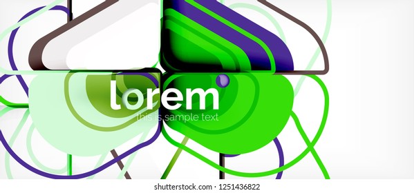 Fondo abstracto geométrico. Plantilla de diseño abstracto de moda para presentación de negocios o tecnología o portada de folletos web, fondo de pantalla. Ilustración del vector
