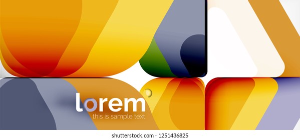 Fundo geométrico abstrato. Modelo de layout abstrato moderno para apresentação de negócios ou tecnologia ou capa de brochura da web, papel de parede. Ilustração vetorial