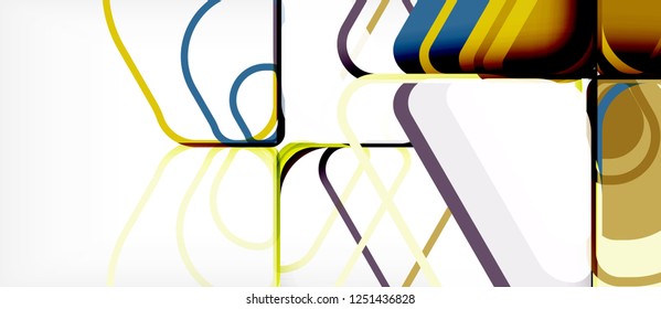 Geometric abstract background. Trendy abstract layout template for business or technology presentation or web brochure cover, wallpaper. Vector illustration
